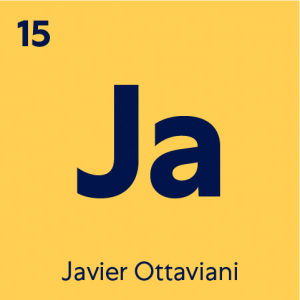 Javier Ottaviani initials as periodic element